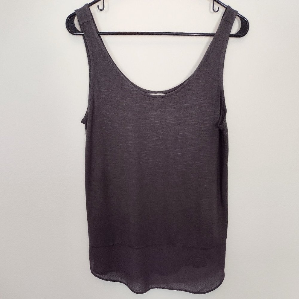 Maurices Lightweight sheer hemline and lower back tank top
